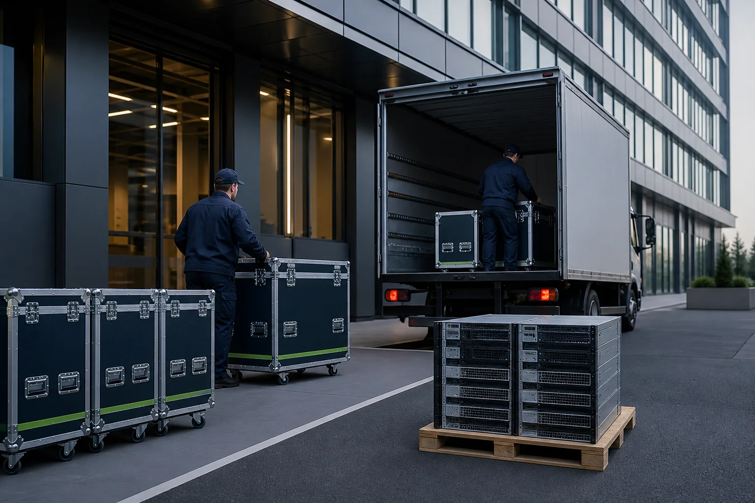 Retirada planejada de equipamentos de data center em uma unidade corporativa